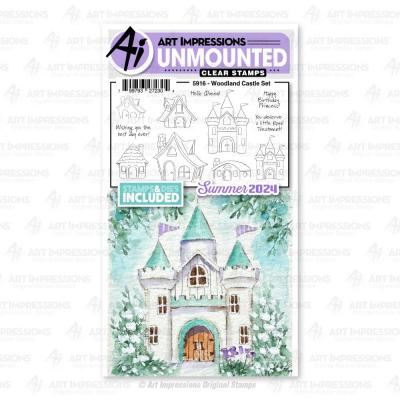 Art Impressions Clear Stamps und Outline-Stanzschablonen - Woodland Castle